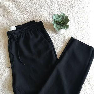 Joie Black Ankle Drawstring Pant Size L